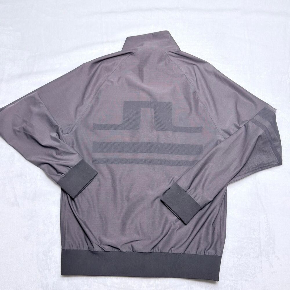 J.Lindeberg Golf Jacket Men's Small Grey Shino Bonded Softshell double Full Zip